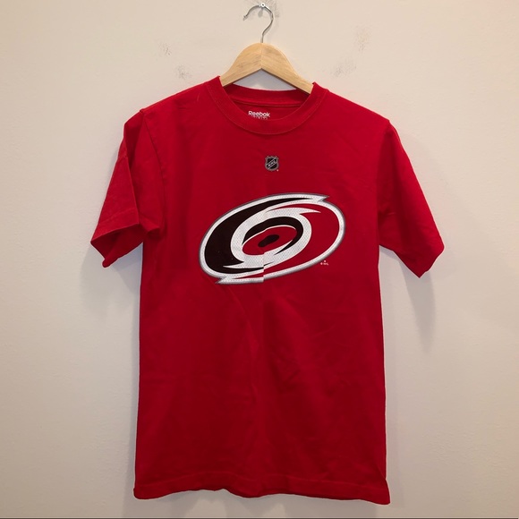 Reebok Carolina Hurricanes Hockey Red Shirt size S - Picture 3 of 8